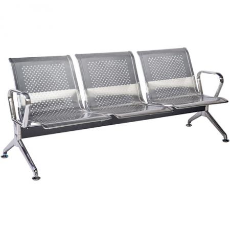 Ghế phòng chờ inox 3 chỗ ngồi PS02-3