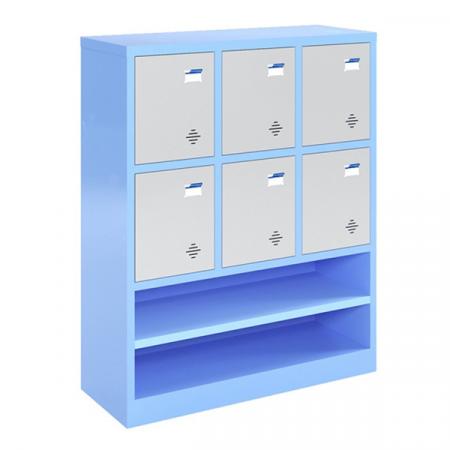 Tủ sắt để đồ học sinh 6 ngăn TMG984-3K