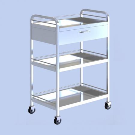 Xe đẩy 3 tầng khung inox Hòa Phát XE3T01I